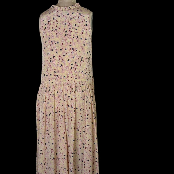 MII Silk Multicolor Print Maxi Dress ,L, EUC - Picture 4 of 8